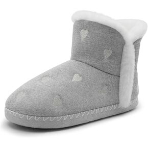 أحذية Shoeslocker Women's Bootie Slippers Fuzzy Winter Canle Boots Slippers Warm Hous