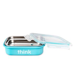 Thinkbaby BPA Free Bento Box (Light Blue), 6.25x5x2.5 Inch (Pack of 1)