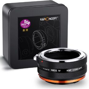 K & F Concept Lens Mount Adapter Nik-Nex IV Must Focus متوافق مع عدسة Nikon F و Sony E Mount Camera Body