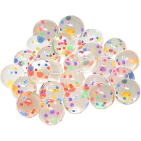 25 Bouncy Balls for Kids Party Favors | Colorful Jelly Bouncy Ball 27mm | Superball Small Rubber Balls for Kids