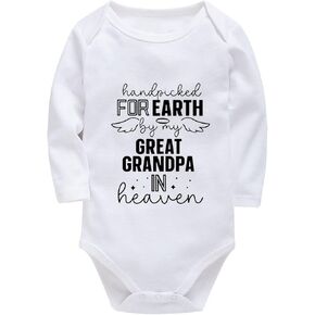 Hand Picked for Earth by My Great Grandpa in Heaven Baby Bodysuit Unisex Infant Romper