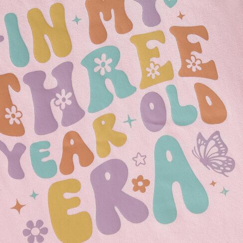 Toddler Girls Birthday Outfit in My One Two Three Four Five Six Year Old Era Shirt Short Sleeve Tops Summer Clothes in Saudi Arabia