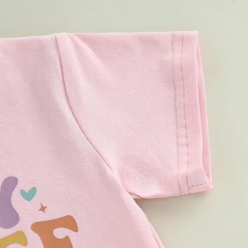 Toddler Girls Birthday Outfit in My One Two Three Four Five Six Year Old Era Shirt Short Sleeve Tops Summer Clothes in Saudi Arabia