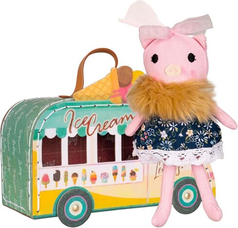 Levlovs Christmas Pig Mouse in a Matchbox Danish Design Toy Baby Registry Pig في Ice Cream Truck Clush Toy Toy Toy in Kuwait