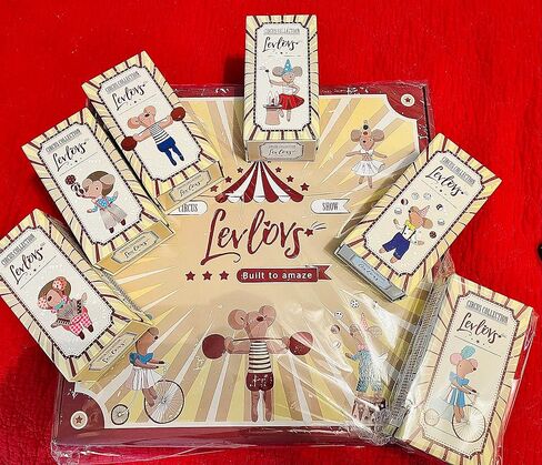 Levlovs Christmas Pig Mouse in a Matchbox Danish Design Toy Baby Registry Pig في Ice Cream Truck Clush Toy Toy Toy in Kuwait