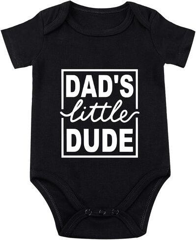 listery Daddys Boy Baby Clothes Boy Dad Bodysuit I Love Daddy Bodysuit Dad And Baby Newborn Unisex in Saudi Arabia