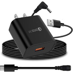 Charger Power Adapter Cord Cable Compatible with Ring Stick Up Cam Battery/Plug-in 3rd Gen/2nd Gen & Ring Pan Tilt Stick Up Camera, Power Cord