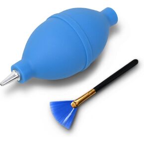 Blower with Brush Manual Rubber Bulb Air Pump Dust Blower Cleaner for Camera Microscopes Telescope Eyepieces Guitars Filters Keyboards Records Cell Phones Gamepad and Succulents