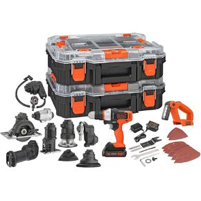 BLACK+DECKER MATRIX 20V MAX Power Tool Combo Kit, Cordless Power Tool Set with Battery and Charger Included, 10 Piece (BDCDMT1210KITC1)