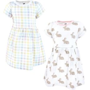 Hudson Baby Holiday Girls Cotton Dresses