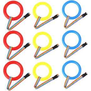 Toyvian 9pcs Children Safety Walking Rope Kindergarten Rope Line Adjustable Walking Rope for Kids up to 12, Ring Short Walking Rope Children Safety Walking Rope Nursery Daycare Walking Rope