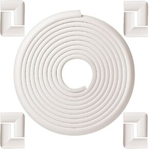 Mr. Pen- Furniture Corner & Edge Safety Bumpers, Small, 18ft Edge & 8 Corners, Baby Proof Corners and Edges, Baby Proofing Corner Guards, Baby Corner Protector Guards, Edge Protector for Baby