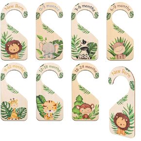 7pcs Baby Closet Dividers, Boxwood Wardrobe Organizers Closet Dividers for Toddler Clothes Size Hanger Nursery Separators Double-Side Baby Clothing Dividers for Infant Closet for New Mom Dad Parents