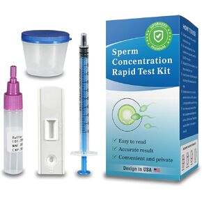 Fertility Home Test Kit for Men-Trak Plus Male Fertility Testing System- Shows Normal or Low Sperm Count- Easy to Read Results-Convenient, Accurate, Private