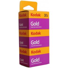3 x Kodak Gold 200 ISO 36 Exposures, 35-mm Reel Photo Films Colour.