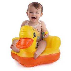 Inflatable Baby Seat with Built-in Air Pump Sit Me up Floor Seat for Baby Over 3 Months Old Baby Chair for Learning to Sit Infant Seat Baby Essentials