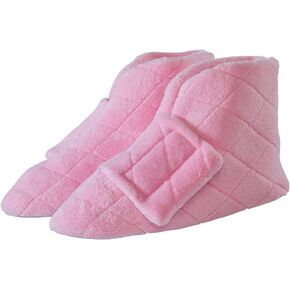 Silvert's Adaptive Clothing & Footwear Women’s Superb Comfort Extra Wide Bootie Slippers for Seniors With Swollen Feet