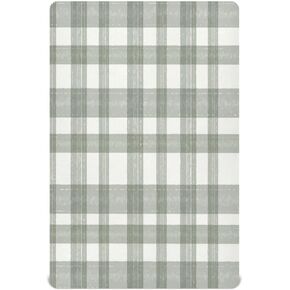 Fitted Crib Sheet for Boys Girls Sage Green Plaid Baby Crib Sheets Bassinet Sheets Crib Mattress Bed Sheets for Toddler Newborn Infant 52 X 28 in