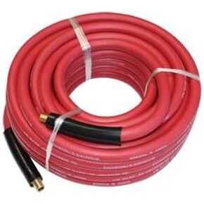 Interstate Pneumatics HA48-100E Red Rhino Rubber Hose 1/2 Inch x 100 Feet 300 PSI 4:1 Safety Factor