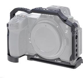 FocusFoto Camera Cage for Nikon Z6 III Mirrorless Camera, Aluminium Z6III Cage with Nato Rail, Cold Shoe, 1/4"-20 Screw Mount, 3/8"-16 Locating Holes for Arri Grip, Quick Release Plate for Arca Tripod