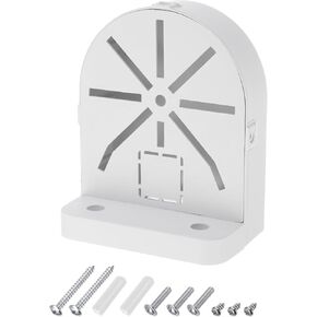 PATIKIL Dome Security Camera Mount 4.9 Inch, 1 Pack Universal Dome Right Angle Wall Mounting Bracket Junction Box Plastic, White