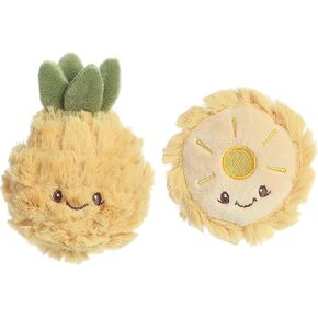 Ebba™ Adorable Precious Produce™ Pineapple Rattle & Crinkle Set Baby Stuffed Animal - Bright & Colorful Design - Interactive Fun - Yellow 4 Inches