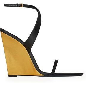 Wedge Sandals for Women Strappy Wedge Heels Pointed Open Toe Heeled Sandals Buckle Ankle Strap Heels Sexy Wedding Dress Heels Shoes