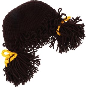 PACKOVE Baby Bangs Wig Baby Knit Hat Cute Knitted Hat Knitted Beanie Hat Kids Hats Winter Infant Knitted Hat Infant Hats Kids Ski Hat Has Yarn Baby Hat Toddler Autumn and Winter