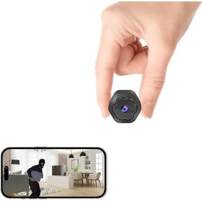 WiFi Hidden Camera Mini Wireless Portable Nanny Cam for Home,1080P HD Small Security Cameras with Motion Detection,Auto Night Vision Monitor Cameras for Indoor Pets Baby