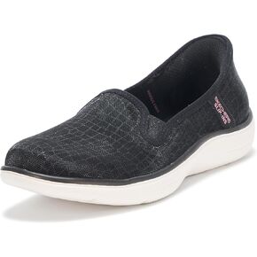 Skechers Women's On-The-go Flex-Radiant Snake Print Skimmer Hands Free Slip-ins Loafer Flat