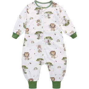 LAT LEE AND TOWN Baby Sleep Sack with Feet 0.5 TOG Long Sleeve Baby Sleeping Bag Toddler Baby Wearable Blanket