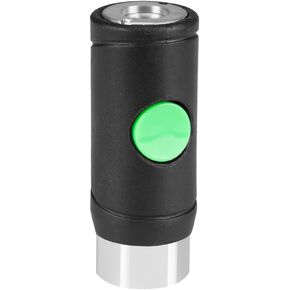 1PCS 1/4" Female Industrial Air Coupler, Push-Button Safety Coupler, I/M Type, Quick-Disconnect