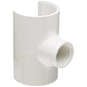 Spears 464 Series PVC Snap-On Saddle, Schedule 40, 1/2" IPS OD x 1/2" NPT Female