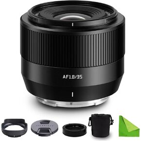 TTArtisan 35mm F1.8 II X-Mount APS-C Auto Focus Large Aperture Lens for Fuji Fujifilm Cameras X-A7 X-H2 X-T10 X-T100 X-T20 X-T200 X-T3 X-T30 X-T30II X-T4 X-T5 X-T50 X-Pro3 X-E2S X-E3 X-E4 X-S10 X-S20