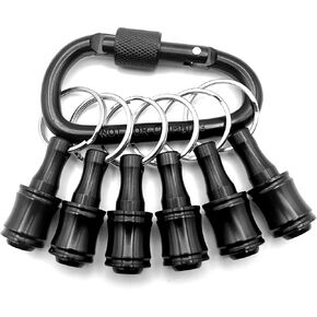 Bit Holder - 1/4 Inch Impact Driver Bit Holder - Hex Shank Bit Holder - Keychain Bit Organizer - Drill Bits - Impact Bits - Quick Release - Great Gift Idea - Uniquely Useful
