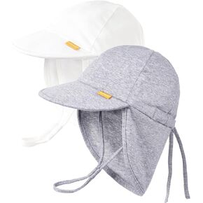 FURTALK Baby Sun Hat UPF 50+ Sun Protective Outdoor Adjusrtable Cotton Beach Hats for Unisex Baby