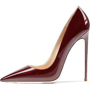 Women's Pointed Toe Shallow Stiletto Heels 4.7 Inch Pumps Wedding Party Banquet Shoes