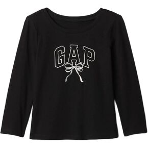 GAP Baby Girls Short Sleeve Graphic Tee True Black 2YRS