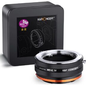 K&F Concept Lens Mount Adapter MD-NEX IV Manual Focus Compatible with Minolta Rokkor (SR/MD/MC) Lens and Sony E Mount Camera Body
