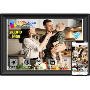Digital Picture Frame,10.1 inch,WiFi Smart Digital Photo Frame IPS LCD Touch Screen, auto-Rotate,Built-in 32GB Storage, Easy Setup to Share Photo and Video Via Frameo APP