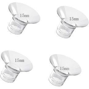 4pcs Flange Insert 15mm,Compatible with Medela/TSRETE/momcozy,BPA Free Silicone Insert for Wearable Breast Pump Shield/Flange Insert，Milk Collector 24mm Universal
