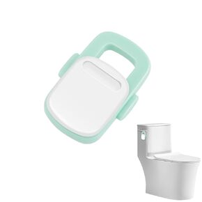 Baby Proofing Toilet Locks, Child Safety Toilet Lock,Toilet Flush Child Safety Lock with Round Button,Toilet Locks for Toddlers Kids Children,Strong Adhesive Toilet Lock for Bathroom Washroom(2pcs)
