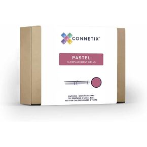 CONNETIX Pastel Replacement Ball Pack, 16 Pieces
