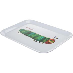 Godinger Eric Carle Toddler Serving Tray, Kids Dish, Plate Set, Kids Dinnerware Set, BPA Free Melamine Dishes, The Very Hungry Caterpillar 15X11