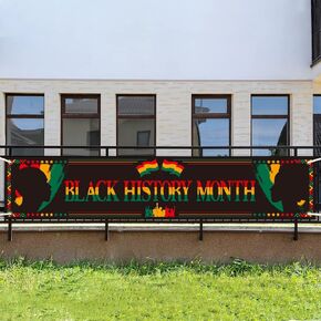 Black History Month Backdrop Banner African American Celebration Holiday Decorations Happy Black History Month Photography Background Wall Hanging Decoration