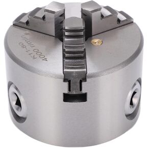 KIMISS 3-Jaw Self Centering Lathe Chuck for K11-80 80mm Diameter Metal Lathe Chuck Replacement Parts Precision Machining Tools