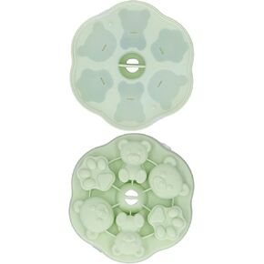 Jelly, Food Grade Silicone, Making Baby Food,for Pudding, Cake, Cat Cube Pudding Kitchen with Lid for Home(Green)