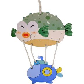 Wood Submarine-Shaped Nursery Wall Decor, Handmade Wooden Door Sign Hanging, Baby Boy & Girl Room Wall Decoration, Beach Love Wooden Above Crib Decor,Navy Sign Baby Shower Boy Girl Birthday Gift