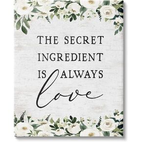 Stupell Industries Secret Ingredient Love Canvas Wall Art by Lettered and Lined