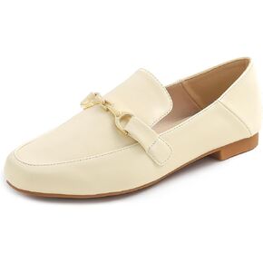 FEVERSOLE Women's Fashion Daily Comfort Soft Penny Loafer Office Work Flats